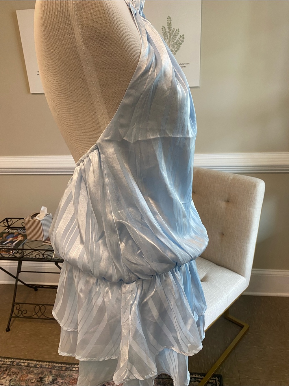 Peppermayo Baby Blue Parade Halter Mini Dress - Picture 6 of 8